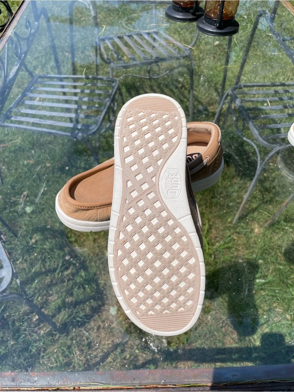 Hey Dude Kids Tan Slip-On Sneakers
